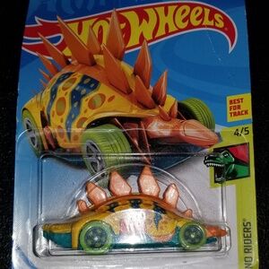 Hot Wheels Dino Riders Motosaurus 4/5 63/250 Yellow & Orange Free Box Shipping
